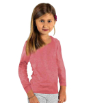 Felpa per bambini in cotone organico, maglia argentata rosa antico