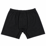 Boxer da uomo in cotone organico nero con tessuto a maglia argento 30dB a 1GHz