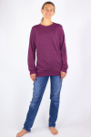 Wavesafe, 5G, protection contre les radiations, sweat-shirt femme coton bio sweat-shirt argent tricoté Bordeaux